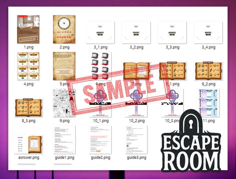 demon hunters kpop escape room game 3, RUMI version, paper escape room pages