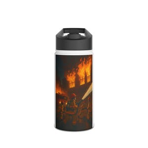 Firefighter Stainless Steel Water Bottle: Insulated, BPA-Free
