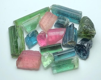 Vibrant Tourmaline Crystals: Raw Energy Stones from Afghanistan