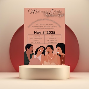 Waiting to Exhale Pajama Party Invitation: 90s Sisterhood Night (Digital Download