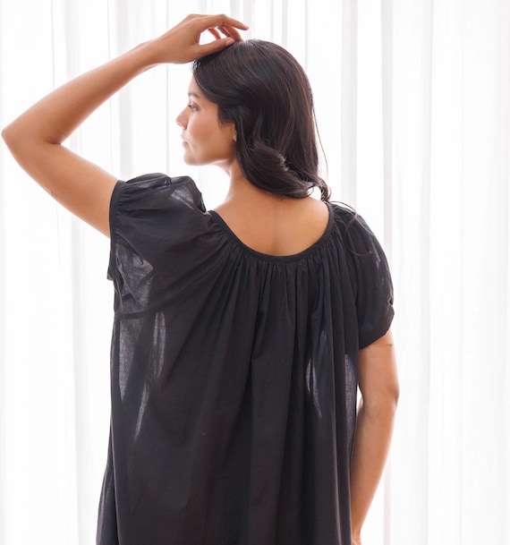 cotton voile fabric dress Blue Cotton Voile Shirt Dress | Women's Dresses