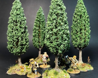 Handgemaakte bosboom, 28 mm Wargaming-landschap