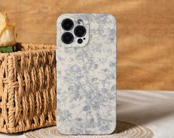 Elegant Floral Aesthetic Phone Cover for iPhone 17, 16, 15, 14, 13, 12, 11 Pro Max Xs, 13 12 Mini Case, Trendy Phone Case