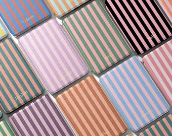 Personalized Striped Initials Kindle Case with Hand Strap, 2024 Paperwhite 10/11/12th 6.8" 7" Case, Kobo Clara Case, Custom Fire HD Case