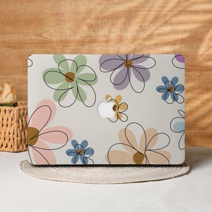 Watercolor Flowers Macbook Case Laptop Cover for 2025 Air 15/13/11 Inch, A2991 A3241 A2337, MacBook Pro 13/14/15/16, Laptop Sleeves M4 M3 M2