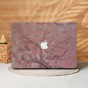Rosa Blumen Baum Macbook Hülle Laptop Hülle für 2025 Air 15/13/11 Zoll, A2991 A3241 A2337, MacBook Pro 13/14/15/16, Laptop Taschen M4 M3 M2