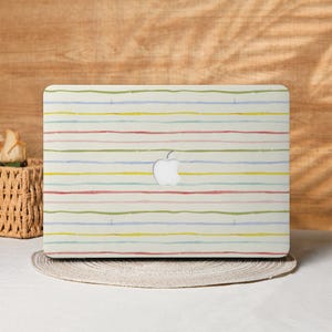 Minimalism Strips Macbook Case Laptop Cover for 2025 Air 15/13/11 Inch, A2991 A3241 A2337, MacBook Pro 13/14/15/16, Laptop Sleeves M4 M3 M2