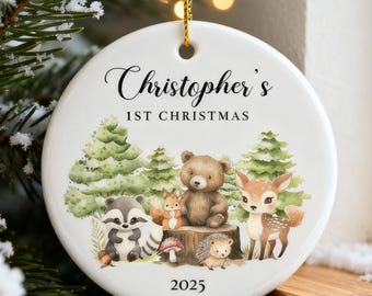 Baby's First Christmas Ornament,Personalized First Christmas Boy Ornament,Custom Baby Boy Ornament 2025,Personalized Christmas Ornament