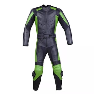 Custom Men Motorcycle Racing Suit One-piece Leather Biker Race Suit For Motorbike Rider Auto Racing Wear Leather Motorbike Suit