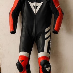 Custom Motorbike Suit Men , Replica Genuine Leather Motorbike Racing Suit for Safety - Tested Pure Leather Custom Biker Suit