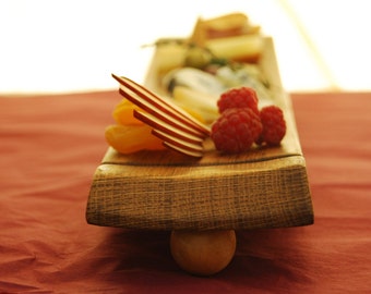 Mini Wine Stave Cheese and Charcuterie Board