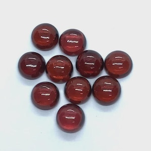 AAA+ Natural Mozambique Garnet Round Shape Cabochon(3mm to 12mm) loose Gemstone