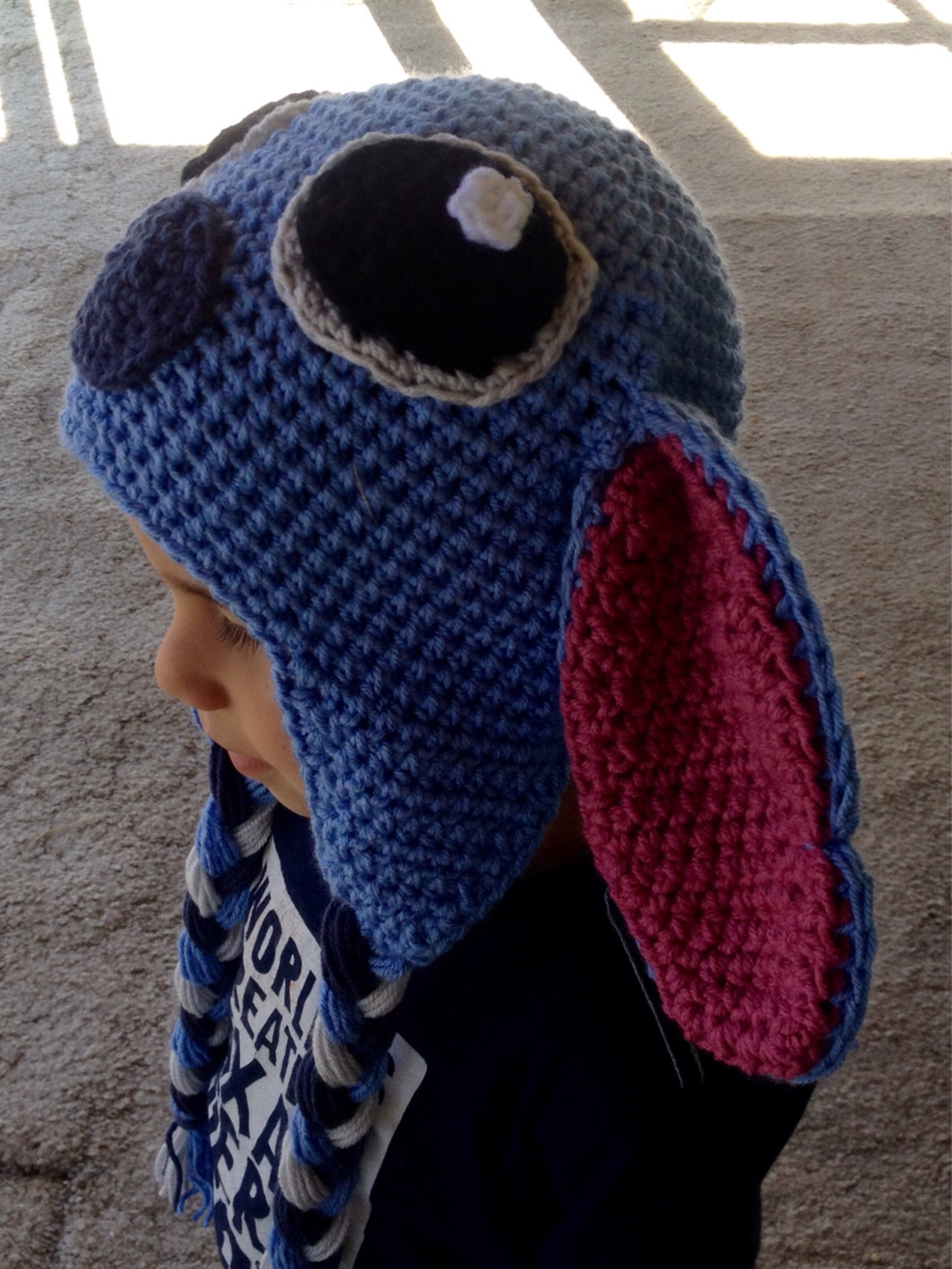 Stitch Alien Crochet Hat With Earflaps Etsy