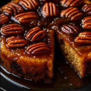 BEST RECIPE For Pecan Upside-Down Cake,easy recipe, dinner recipe, party recipe