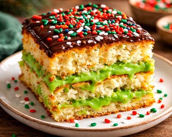 Leckerer weihnachtlicher Poke Kuchen Rezept PDF (Digitaler Download)