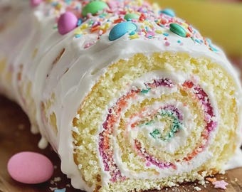 Easter Cake Roll Recipe (Digital PDF Download )