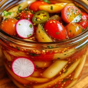 BEST RECIPE For Quick Pickled Garden Vegetables, easy recipe, dinner recipe, party recipe