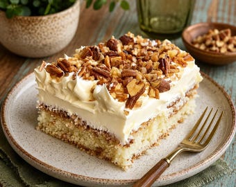 Italian Cream Sheet Cake Recipe (Digital Download)