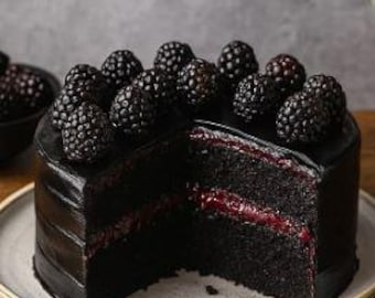 Receta de pastel de Halloween de terciopelo negro espeluznante (PDF) (Descarga digital)