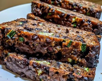 Keto Zucchini Bread Low Carb Gluten-Free Loaf Recipe  PDF (Digital Download)