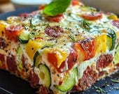 Terrine de Courgettes, Chorizo et Feta Recipe: Easy Dinner Party Recipe (Digital Download)