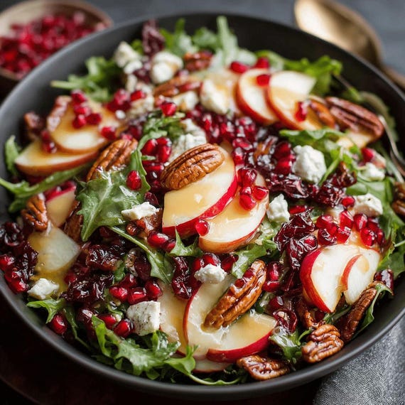christmas salad with honey mustard dressing Holiday Fruit Salad With Sweet Honey Mustard Dressing  Dolly's Kettle