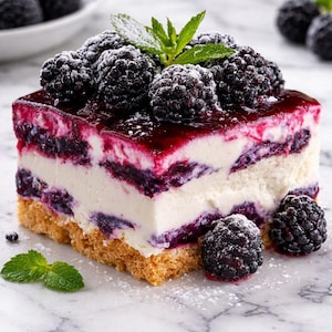 Receta de pastel de moras sin horno (PDF, descarga digital)