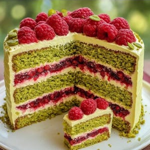 BEST RECIPE For Pistachio Raspberry Cake, easy recipe, dinner recipe, party recipe