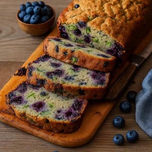 Blueberry Zucchini Bread Recipe: Easy Baking (Digital Download)