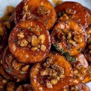 Walnut Maple Roasted Sweet Potatoes Recipe: Easy Dinner Side (Digital Download)