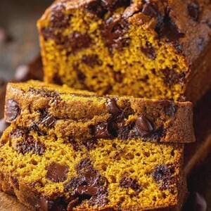 Receta de pan de calabaza con chispas de chocolate: Fácil de hornear (Descarga digital en PDF)