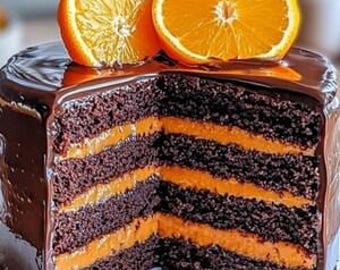 Receta de pastel de chocolate y naranja (Descarga digital)