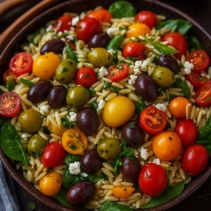 BEST RECIPE For Best Healthy Orzo Salad, easy recipe, dinner recipe, party recipe
