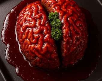 Halloween Brain Meatloaf Recipe PDF (Digital Download)