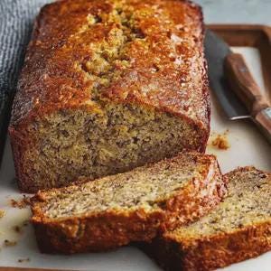 Receta clásica de pan de plátano húmedo: Fácil de hornear (Descarga digital)