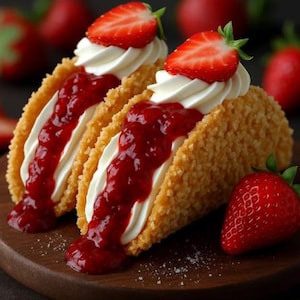 Strawberry Crunch Cheesecake Tacos Recipe: Easy No-Bake Dessert (Digital Download)
