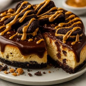Chocolate Peanut Butter Cheesecake Recipe: Easy Dessert (Digital Download