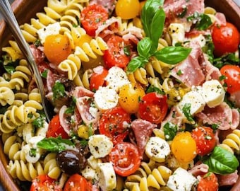 Italian Antipasto Pasta Salad Recipe (Digital Download)