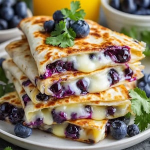 Blueberry Breakfast Quesadillas – Quick & Easy  Recipe (Digital Download)