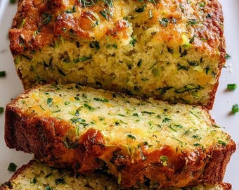 Ricetta del pane salato di zucchine e formaggio in formato PDF, download digitale del pane al formaggio