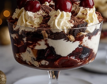 Black Forest Trifle for Christmas recipe PDF (Digital Download)