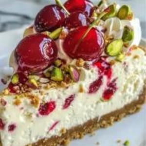 Cherry Pistachio Cheesecake Recipe: Luscious Dessert (Digital Download)