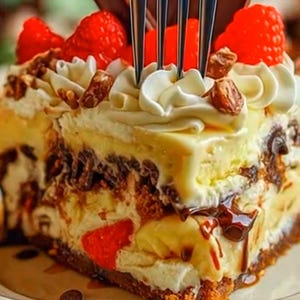 Receta de tarta de queso y banana split (PDF) (Descarga digital)