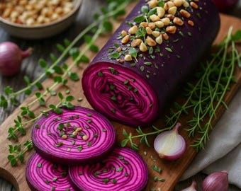 Roasted Beet Goat Cheese Log Recipe: Easy Dinner Party Appetizer (Digital Download
