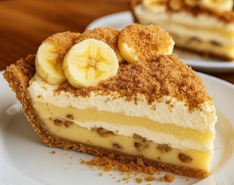 Receta clásica de pastel de crema de plátano: postre fácil para