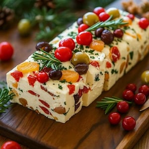 BEST RECIPE For Holiday Antipasto Log A Festive Party Appetizer, Fig & Pistachios, easy recipe, dinner recipe, party recipe