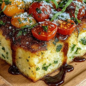 Savory Herbed Polenta & Roasted Tomato Bake Recipe (Digital Download)
