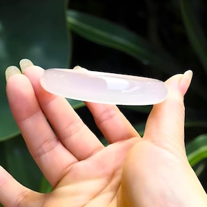 Natural Pink Handmade Agate Bangle|Ice Agate Jade Gemstone Healing Bangle Bracelet|Agate Pink Bangle|Crystal Agate Jade Jewelry|Gift For Her