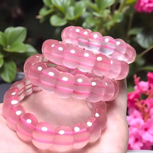 Original Rose Quartz Bracelet|Pink Healing Rose Quartz Gemstone Bead Bracelet|Quartz Bead Bracelet|Handmade Rose Quartz Jewelry|Gift For Her