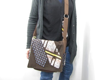 Necktie Messenger Bag Brownie